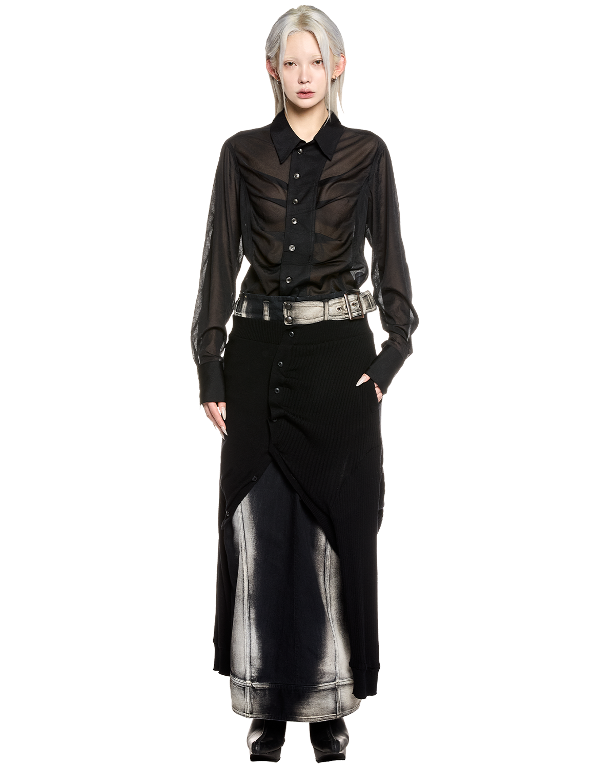 flux shirt / M259SH03 - black - mukcyen online