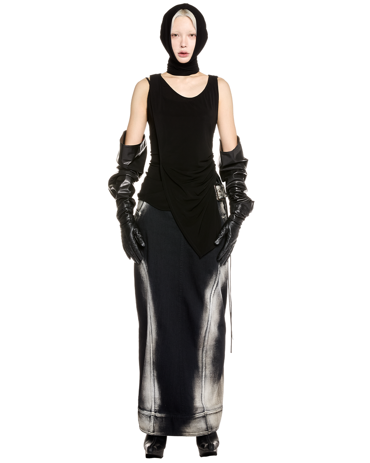 stretch layered tanktop / M259TS02 - black - mukcyen online