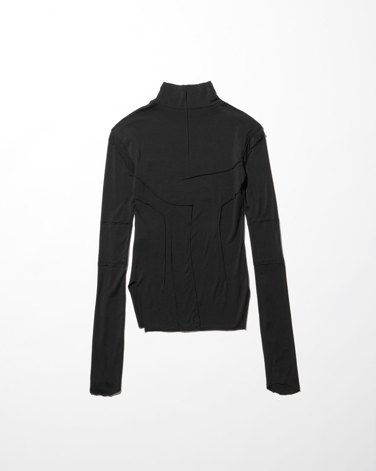 gauze high neck top / M259TS06 - black - mukcyen online