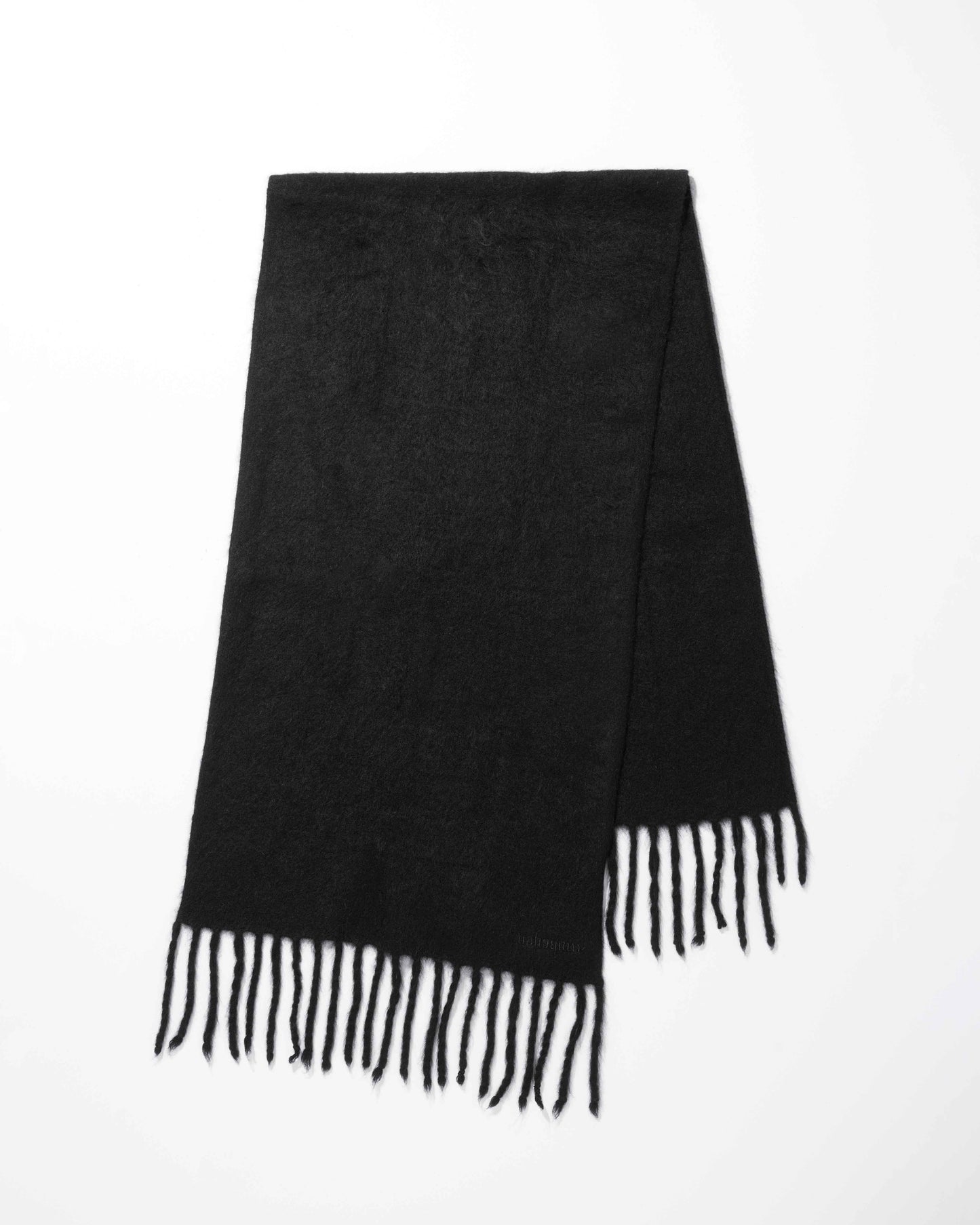 yak knit scarf / M269AC04 - black
