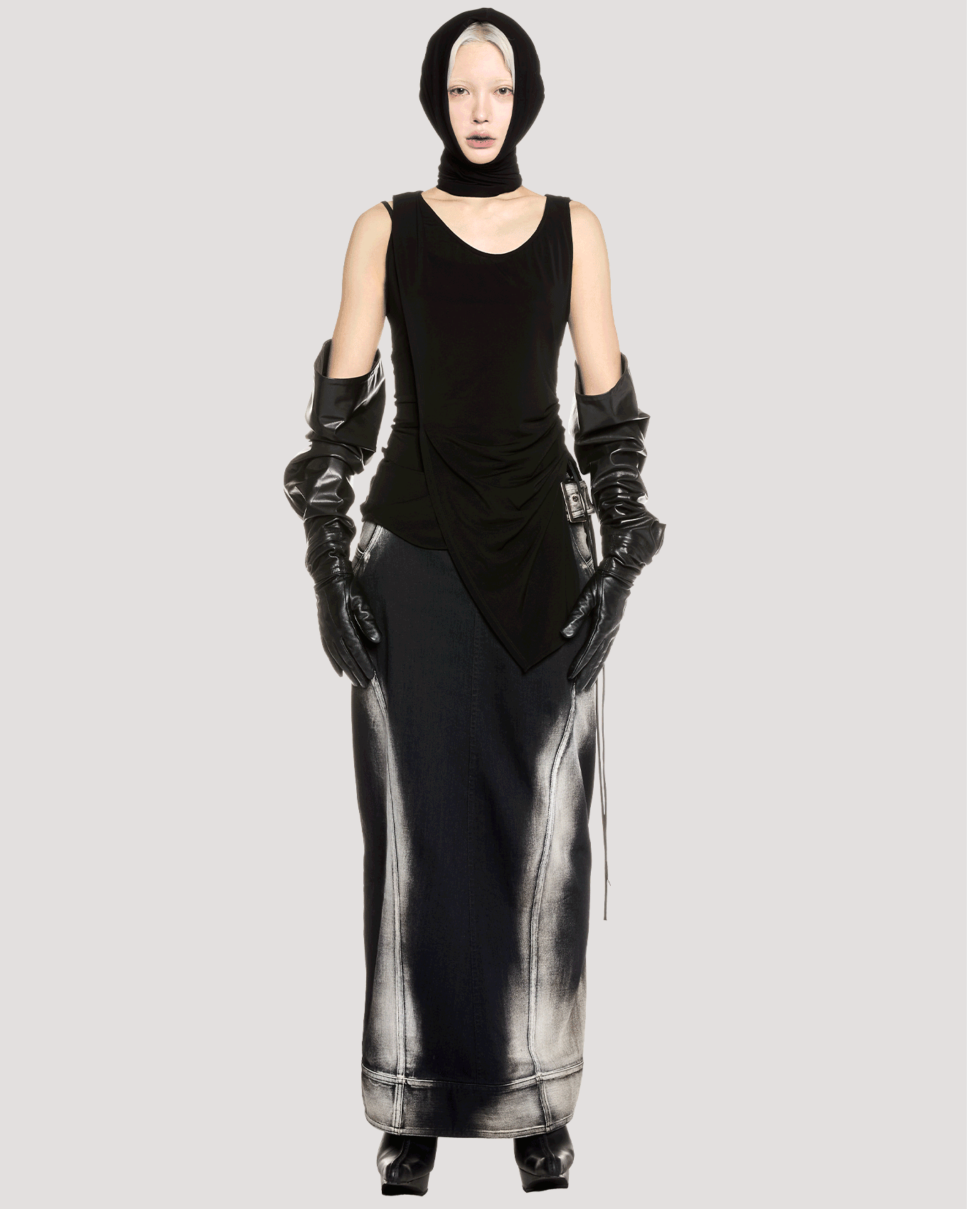 stretch layered tanktop / M259TS02 - black - mukcyen online