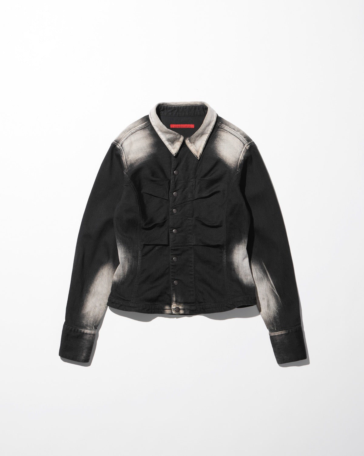 short zip denim shirt / M259SH02 - black - mukcyen online