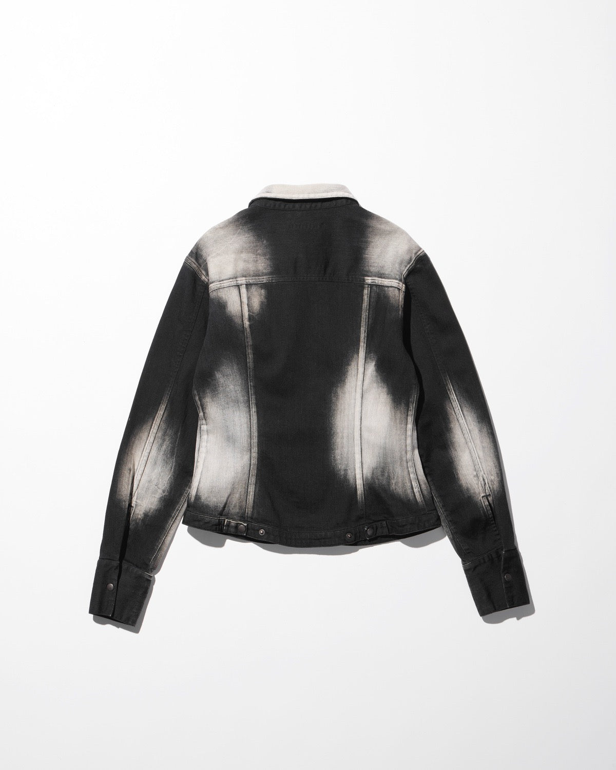 short zip denim shirt / M259SH02 - black - mukcyen online