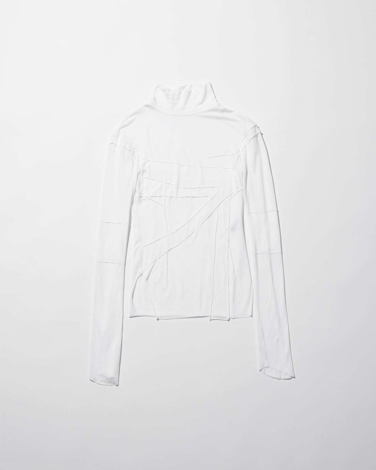 gauze high neck top / M259TS06 - off white - mukcyen online