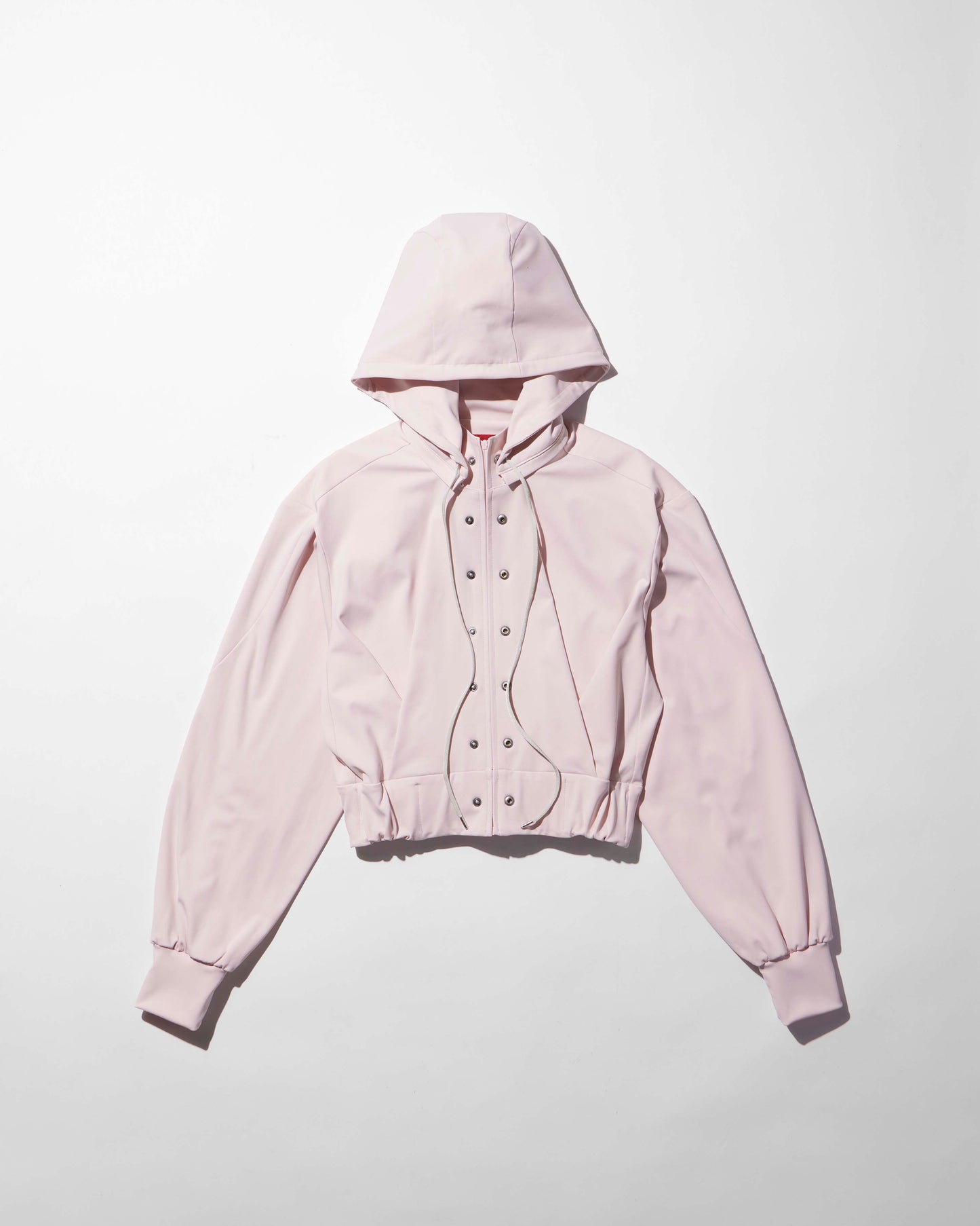 reversible structured zip hoodie / M266HD01 - pink