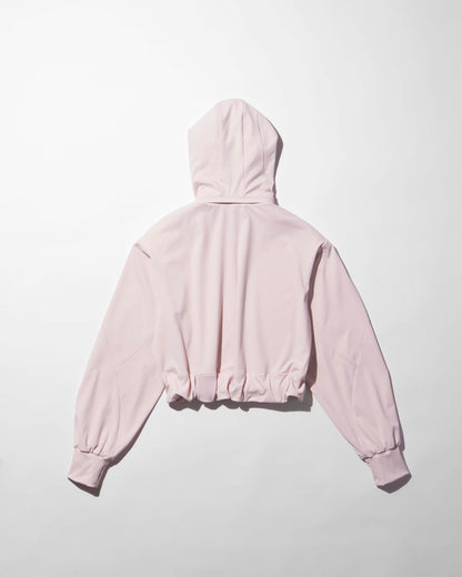 reversible structured zip hoodie / M266HD01 - pink