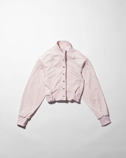 reversible structured zip hoodie / M266HD01 - pink