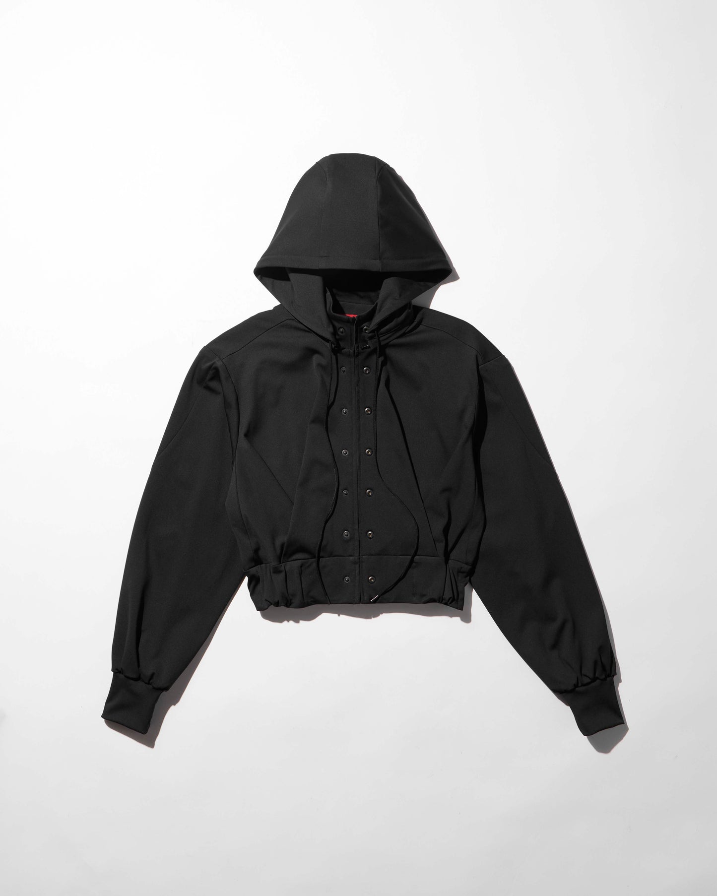reversible structured zip hoodie / M266HD01 - black