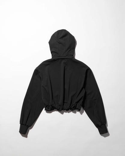 reversible structured zip hoodie / M266HD01 - black