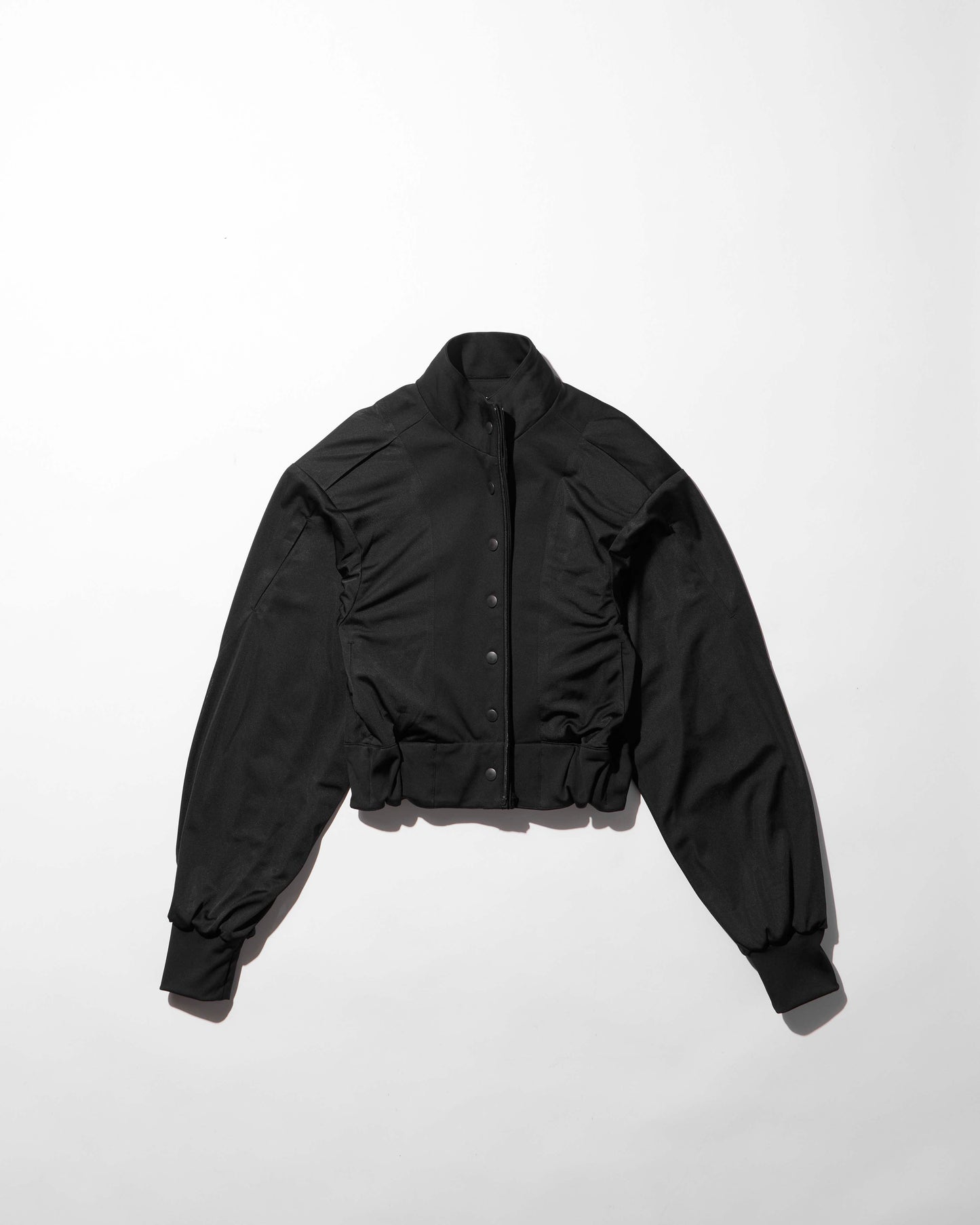 reversible structured zip hoodie / M266HD01 - black