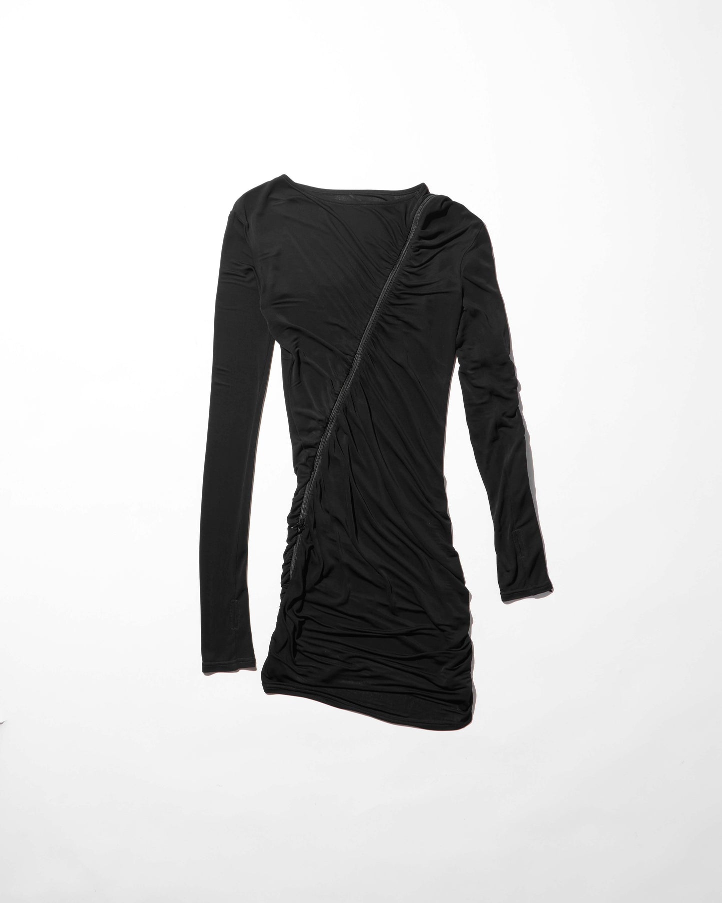 trace zip dress / M266DR01 - black