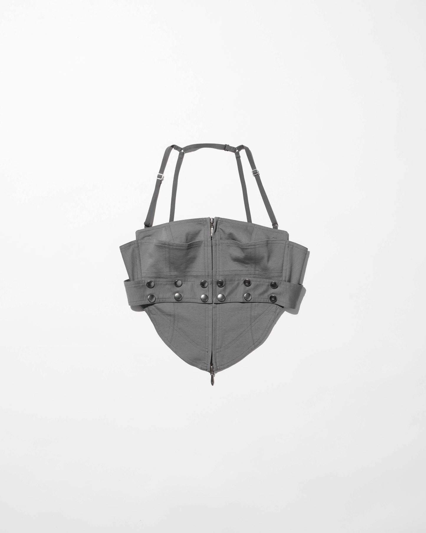 armor snap corset vest / M266TS07 - gray