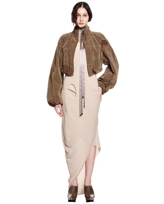 neck corset / M259CS05 - rose brown - mukcyen online