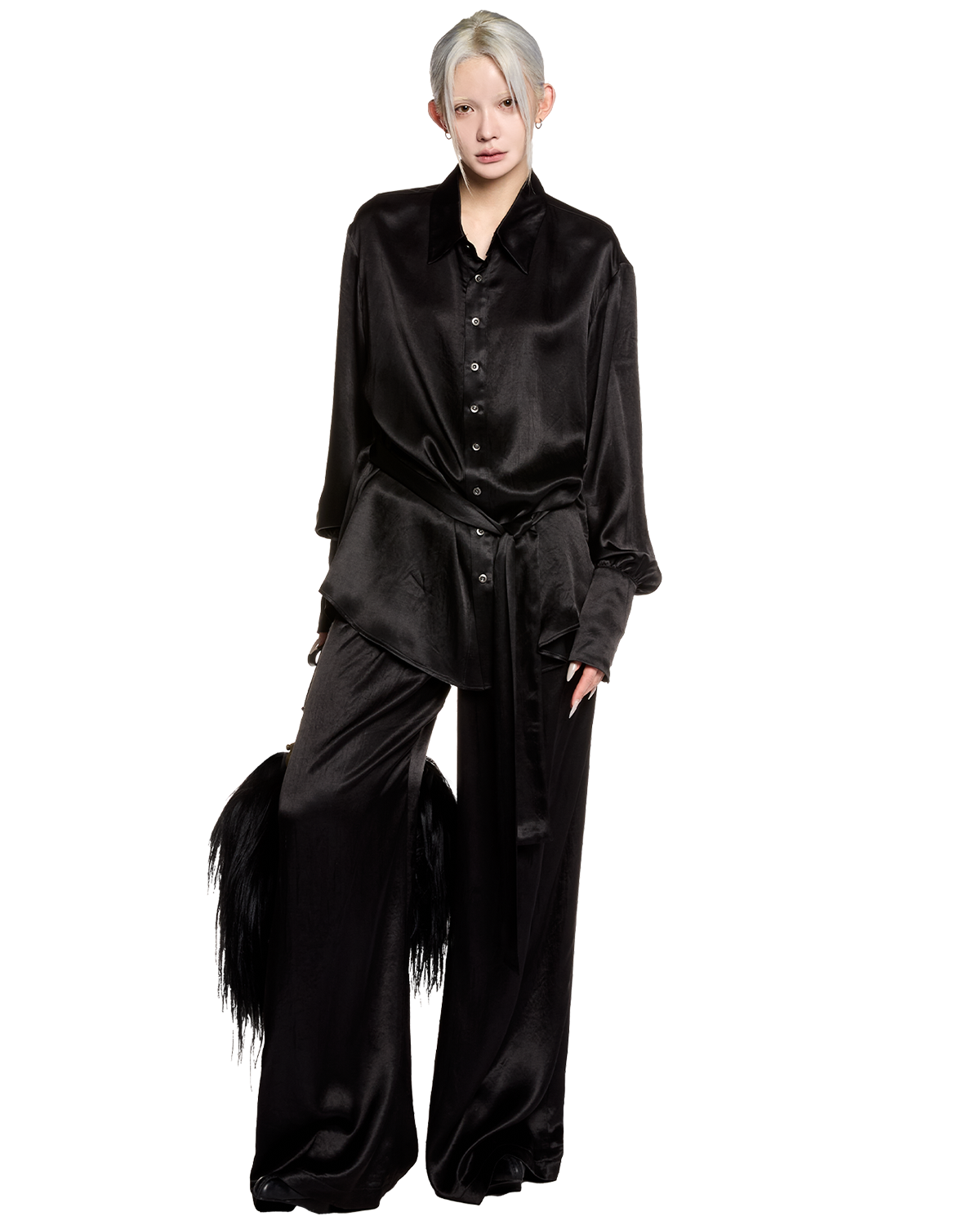 goat fur bag / M259AC05 - black - mukcyen online