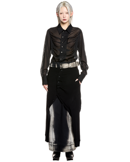 ﬂux shirt / M259SH03 - black - mukcyen online