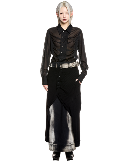 ﬂux shirt / M259SH03 - black - mukcyen online