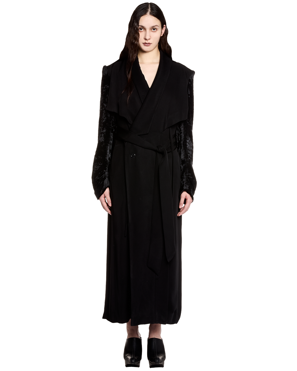quicksand maxi coat / M259CT01 - black - mukcyen online