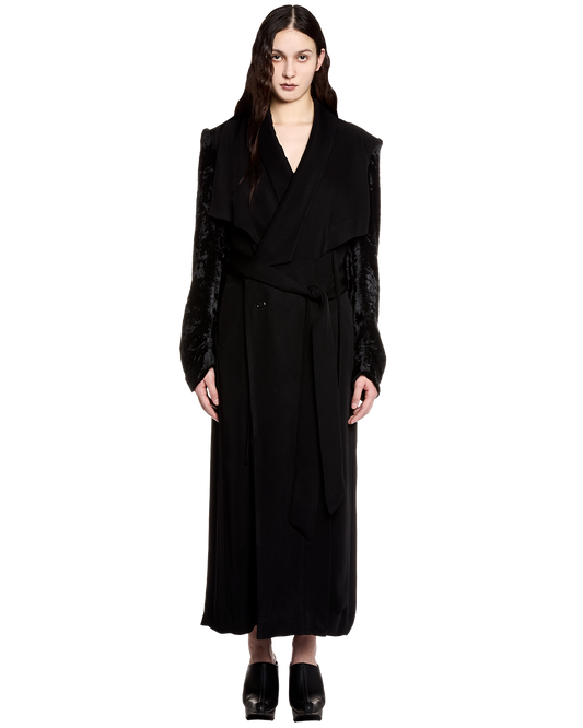 quicksand maxi coat / M259CT01 - black - mukcyen online