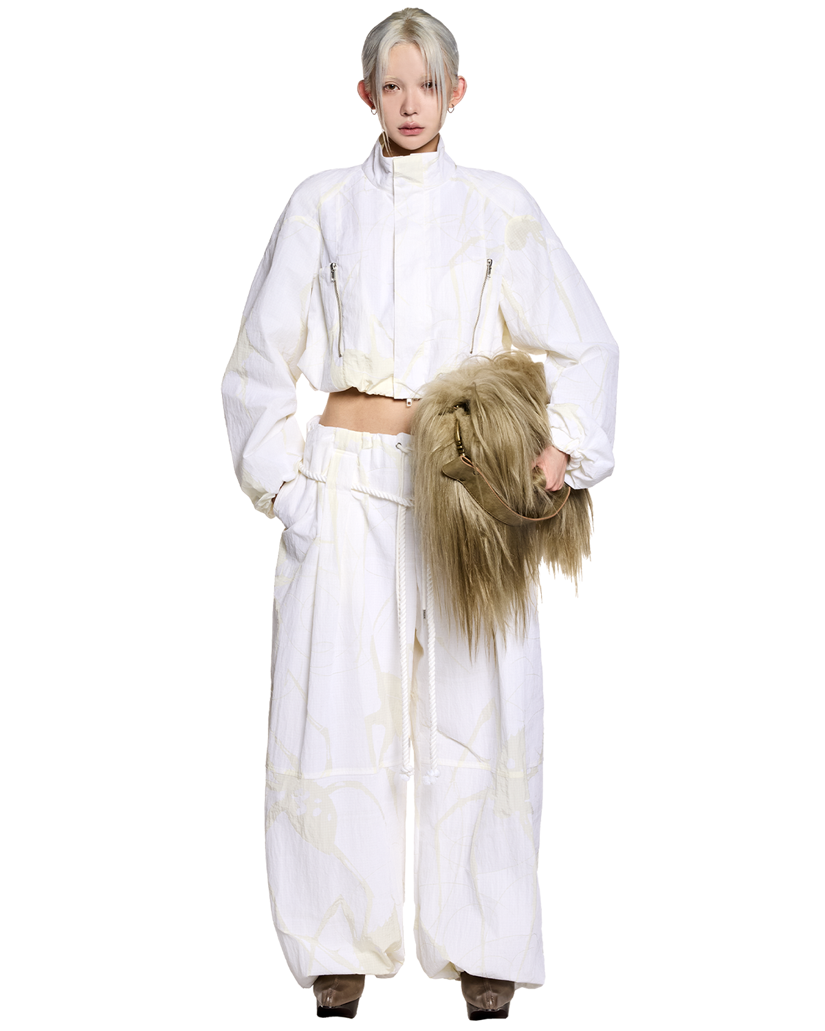 goat fur bag / M259AC05 - greige - mukcyen online