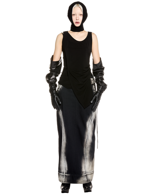 stretch layered tanktop / M259TS02 - black - mukcyen online