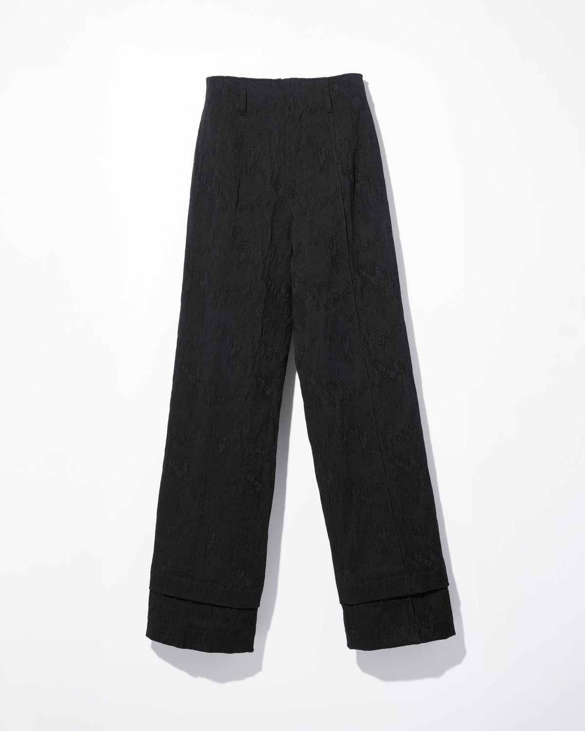 eroded jacquard trousers / M269PT08 - jet black