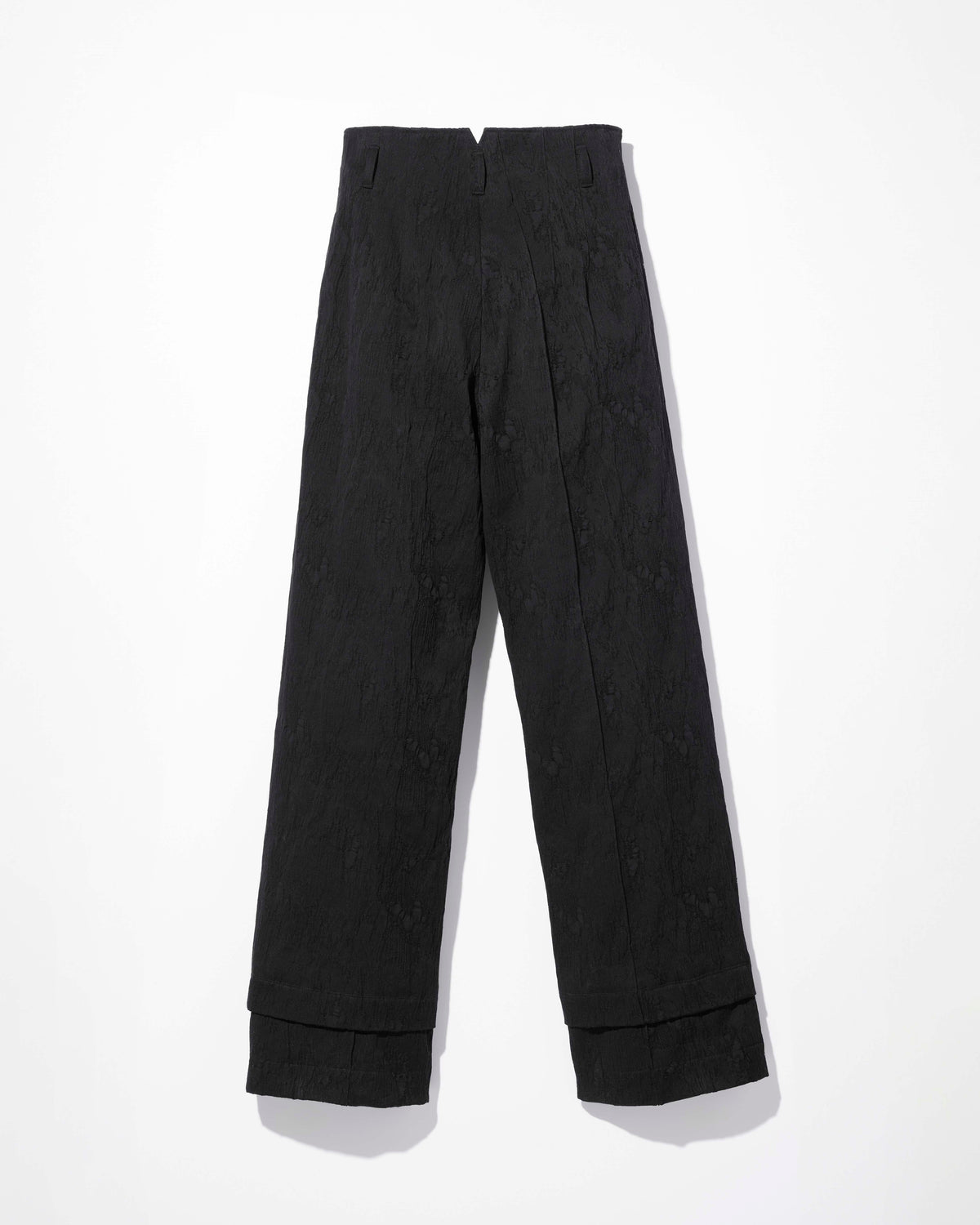 eroded jacquard trousers / M269PT08 - jet black