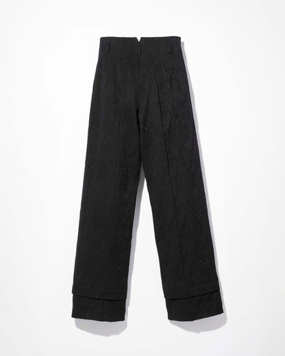 eroded jacquard trousers / M269PT08 - jet black