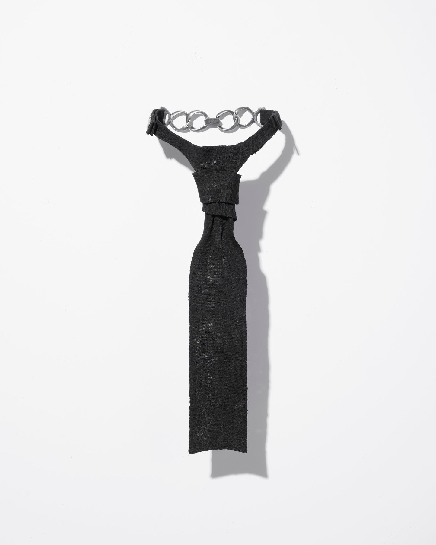 solid knit tie / M266AC10 - black