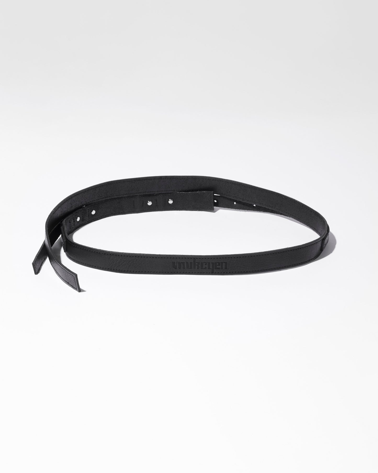 narrow layered belt / M266AC09 - black