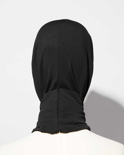 stretch layered hijab / M259AC02 - black - mukcyen online