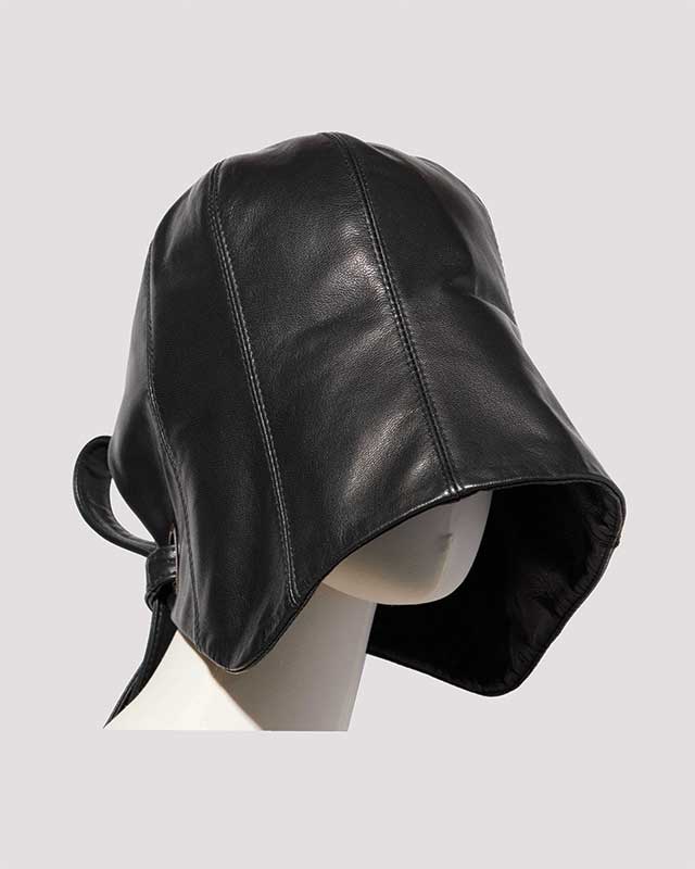 leather crochet / M259AC06 - black