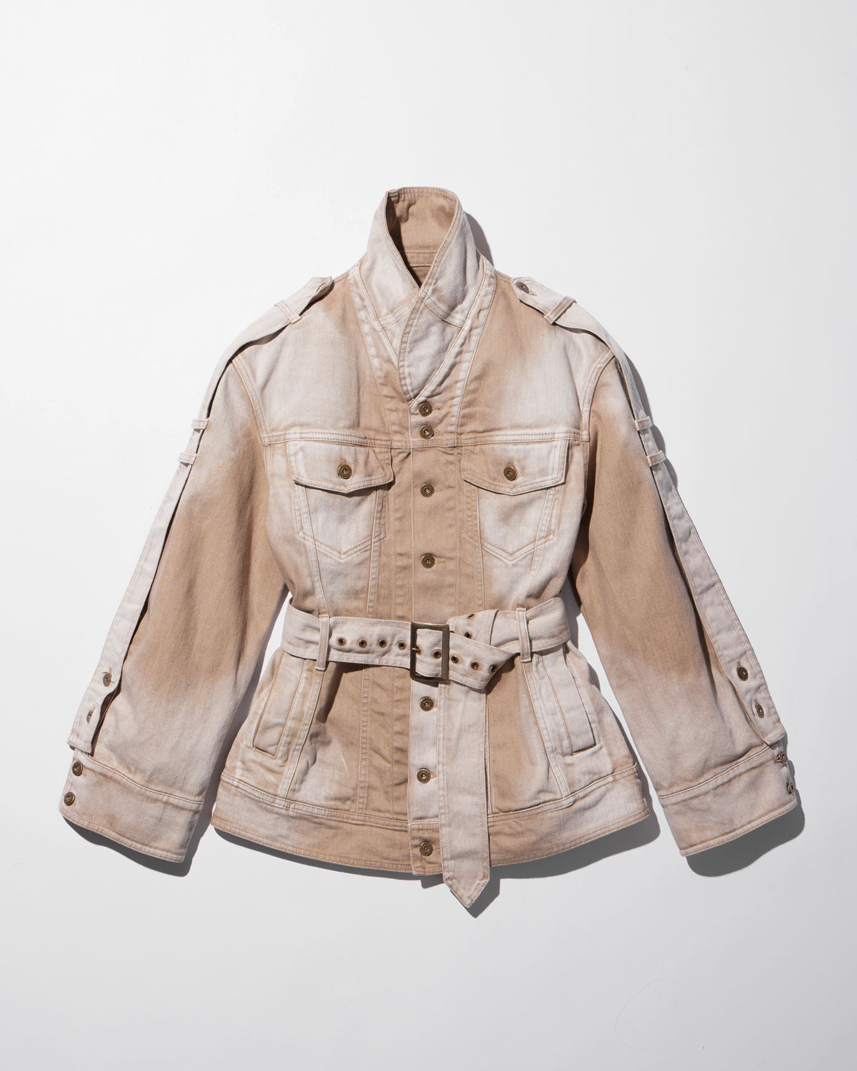over denim jacket / M259BL01 - beige - mukcyen online