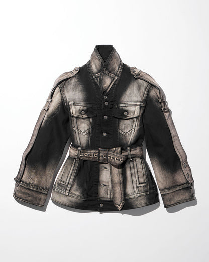 over denim jacket / M259BL01 - black - mukcyen online