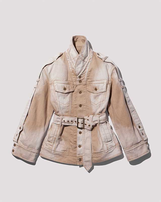 over denim jacket / M259BL01 - beige