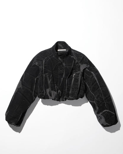 spider ﬂocky track jacket / M259BL02 - black - mukcyen online