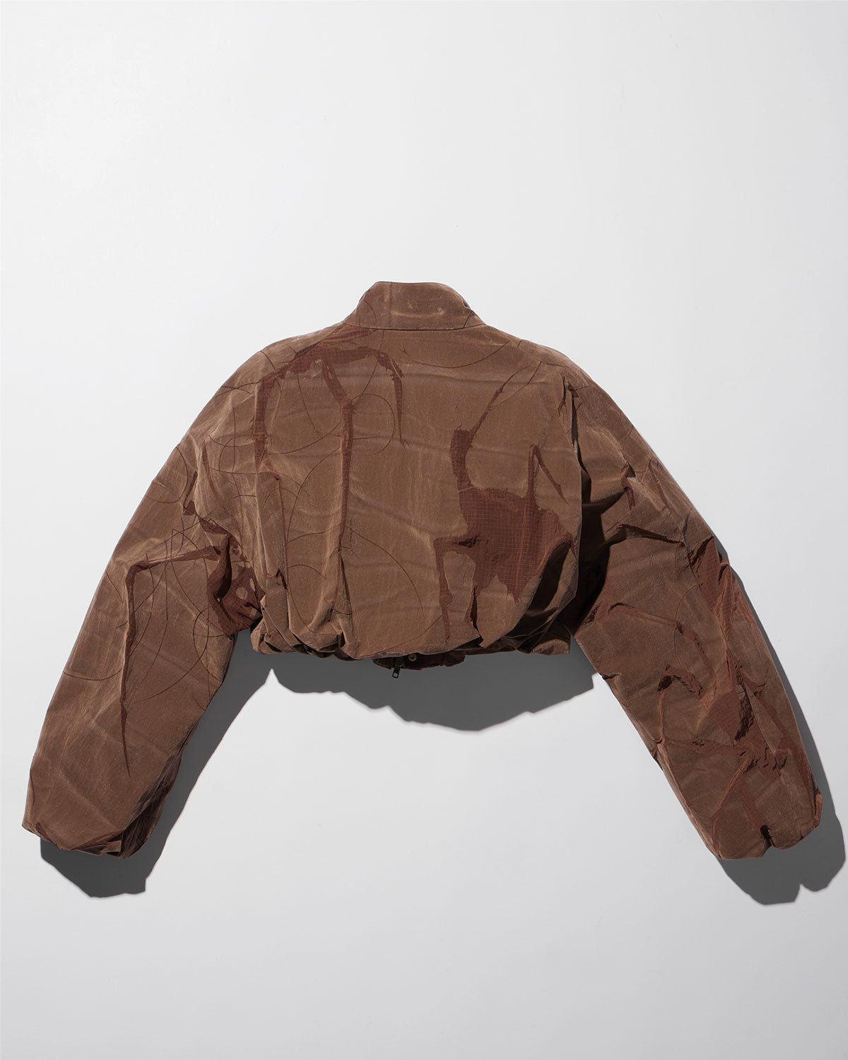 spider ﬂocky track jacket / M259BL02 - brown - mukcyen online