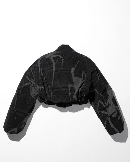 spider ﬂocky track jacket / M259BL02 - black - mukcyen online