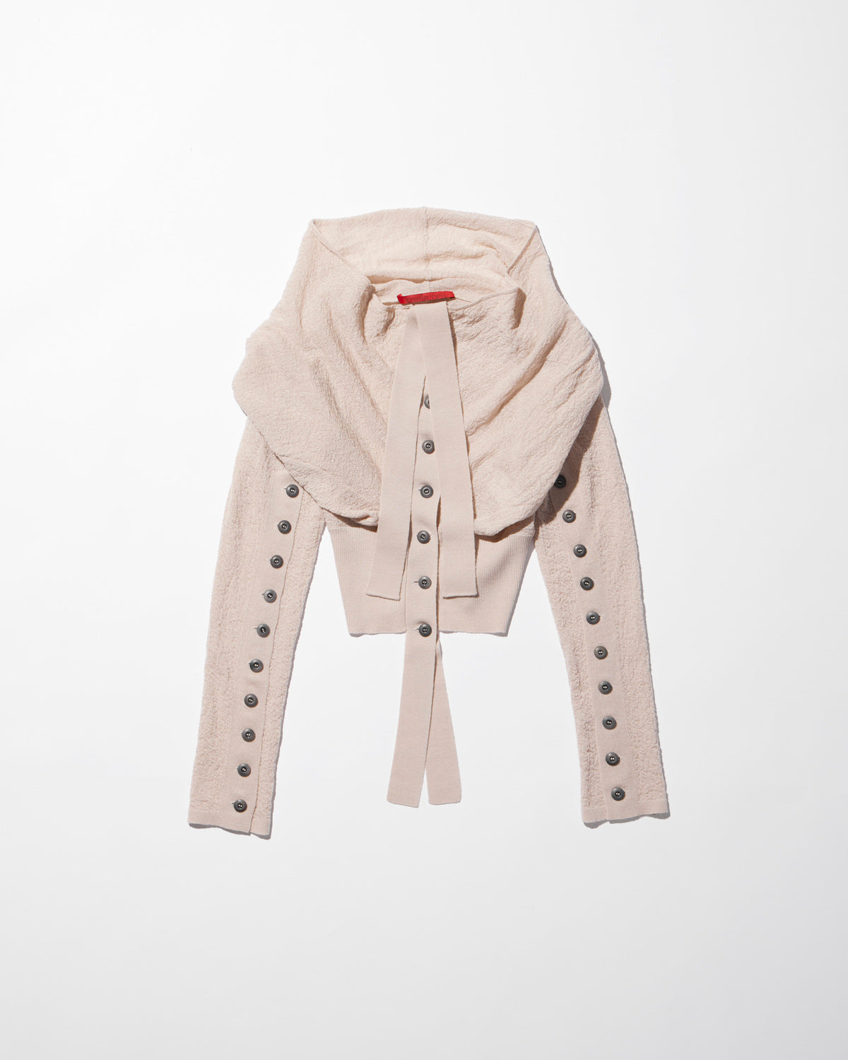 deformed knit cardigan / M259CD02 - ivory - mukcyen online