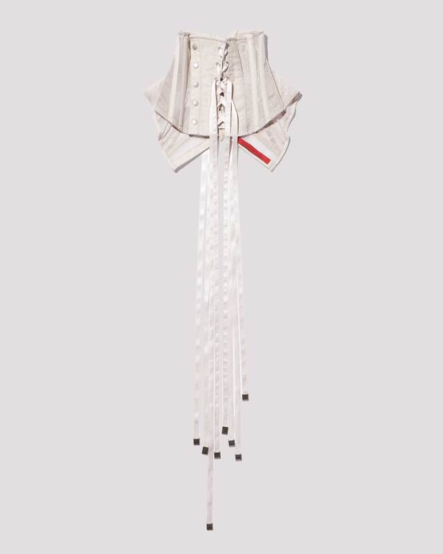 neck corset / M259CS05 - ecru