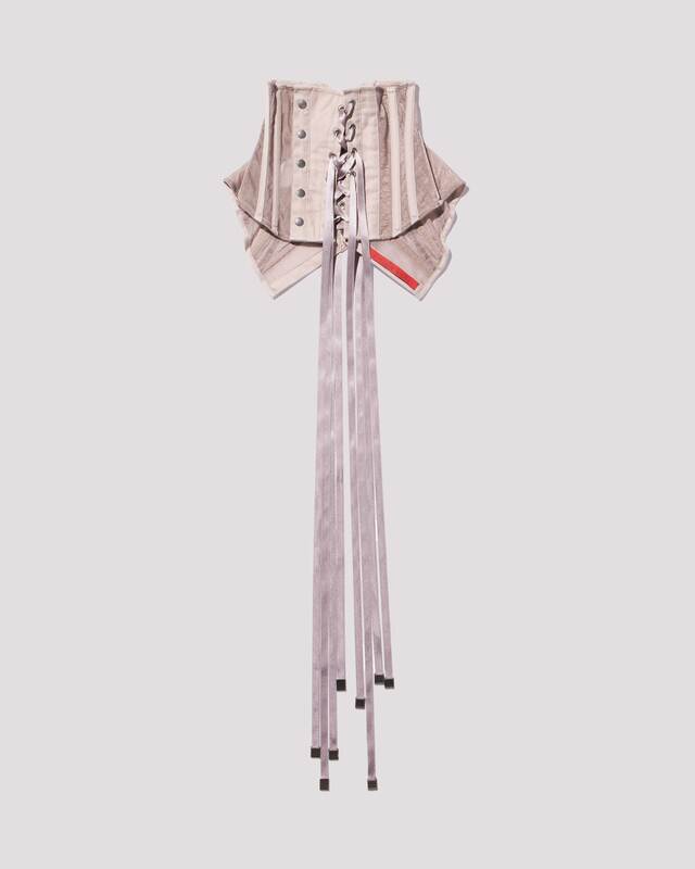 neck corset / M259CS05 - rose brown