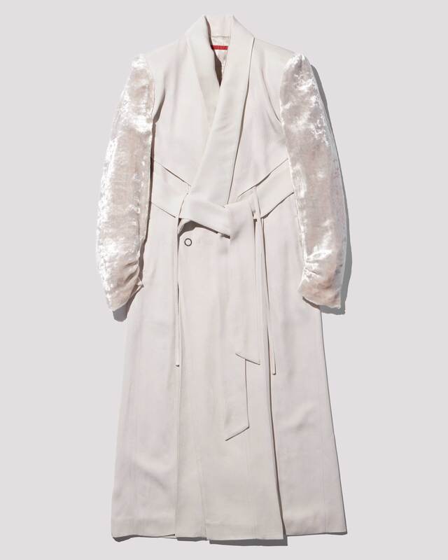 quicksand maxi coat / M259CT01 - ecru