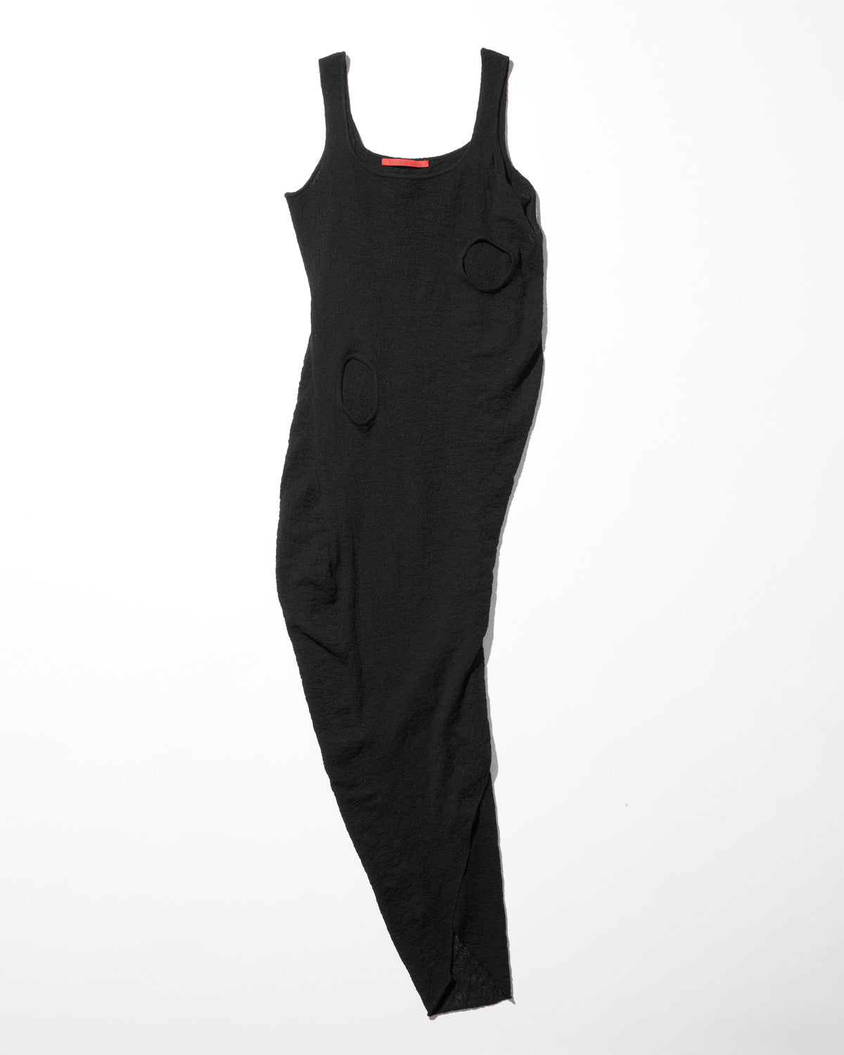 draped knit dress / M259DR02 - black - mukcyen online