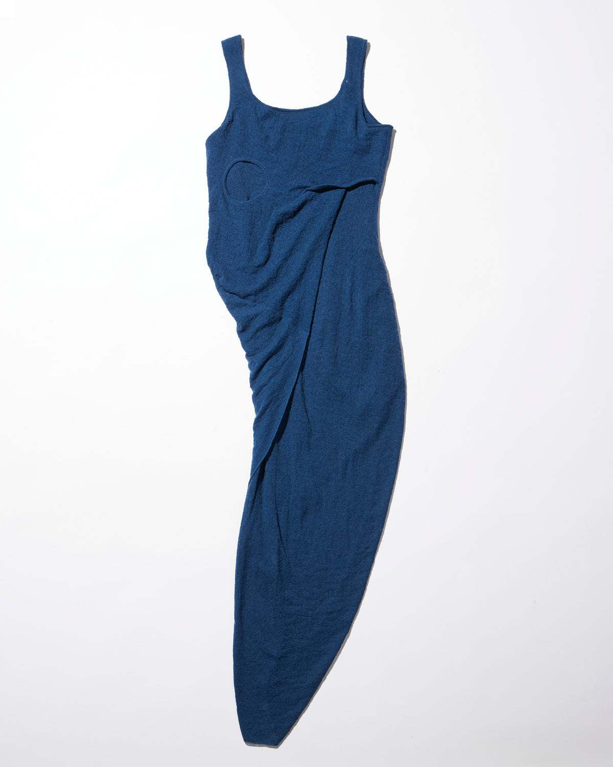 draped knit dress / M259DR02 - navy - mukcyen online