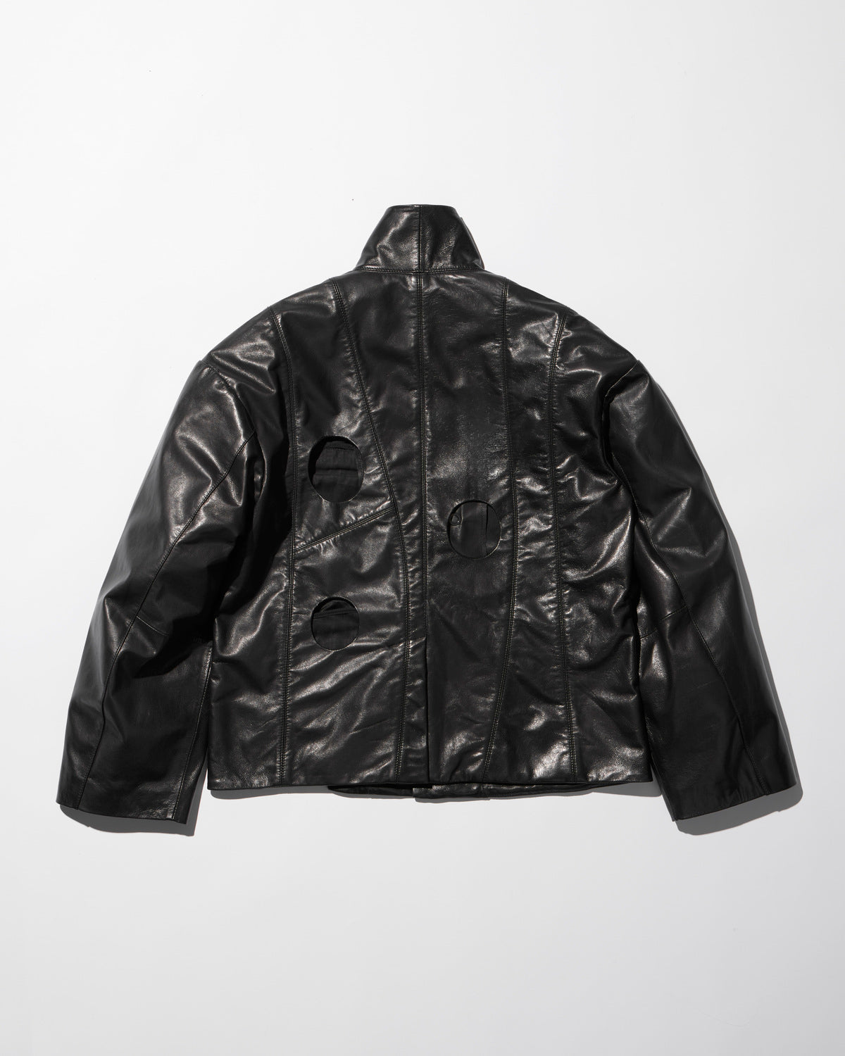 leather hole jacket / M259JK03 - mukcyen online