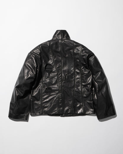 leather hole jacket / M259JK03 - mukcyen online