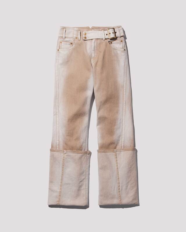 low-rise denim pants / M259PT03 - beige