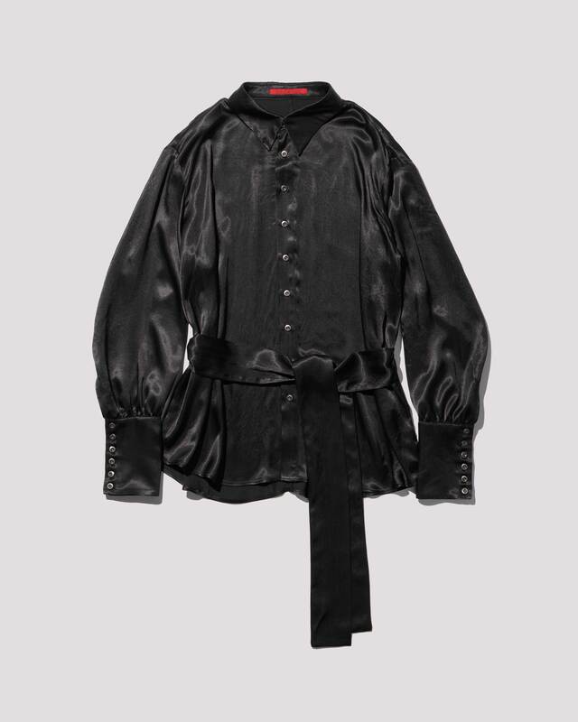blousing shirt / M259SH01 - black