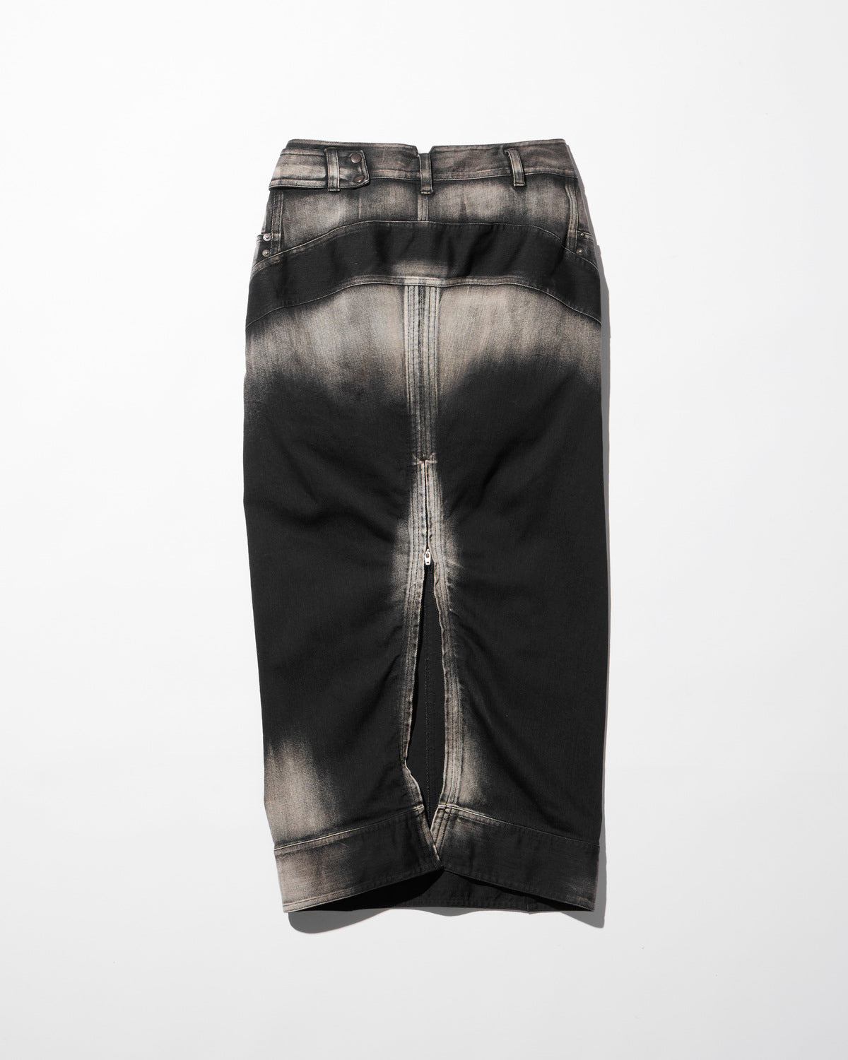 low-rise denim pencil skirt / M259SK01 - black - mukcyen online