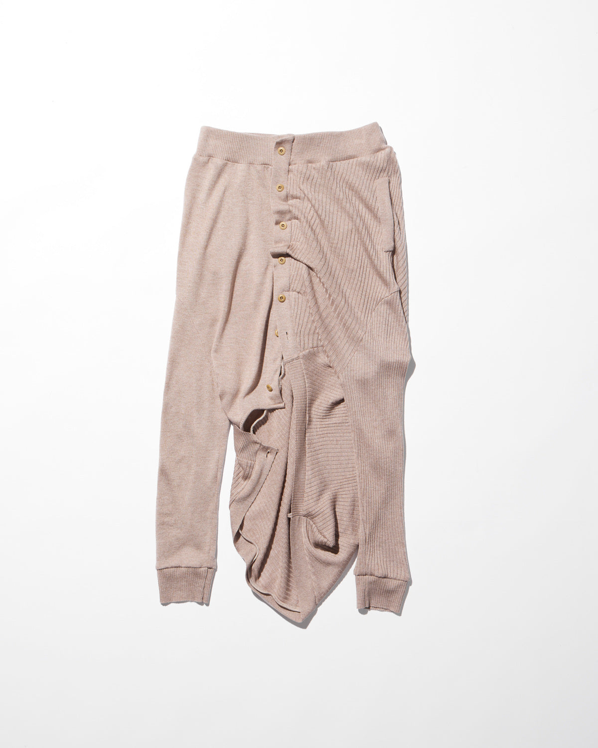 deformed knit skirt / M259SK07 - light brown - mukcyen online