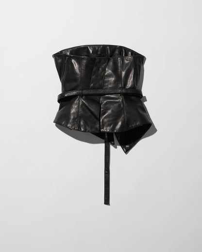 leather tube top / M259TS05 - black - mukcyen online